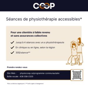 Post-it - Séances de physiothérapie accessibles